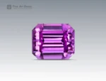 278.5 carat kunzite gemstone with emerald cut from Afghanistan, ideal for jewelry rings, pendants, and gemstone collections