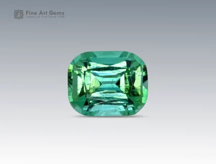 Natural 3.1 carat tourmaline gemstone with cushion cut from Afghanistan, perfect for gemstone pendants, jewelry rings, and gemstone collections