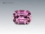 3.2 carat cushion-cut pink topaz gemstone with brilliant luster, sourced from Pakistan