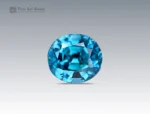 Natural 3.2 carat zircon gemstone with oval cut from Cambodia, perfect for gemstone pendants, jewelry rings, and gemstone collections