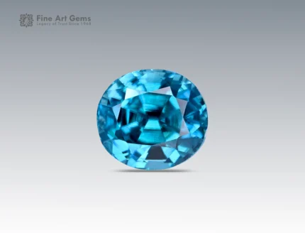 Natural 3.2 carat zircon gemstone with oval cut from Cambodia, perfect for gemstone pendants, jewelry rings, and gemstone collections