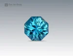 Natural 4.2 carat zircon gemstone with octagonal shape from Cambodia, perfect for gemstone pendants, jewelry rings, and gemstone collections