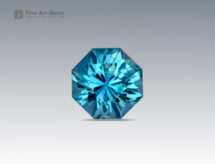 Natural 4.2 carat zircon gemstone with octagonal shape from Cambodia, perfect for gemstone pendants, jewelry rings, and gemstone collections