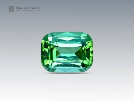 Natural 4.25 carat tourmaline gemstone with cushion cut from Afghanistan, perfect for gemstone pendants, jewelry rings, and gemstone collections