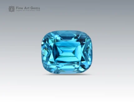Natural 4.25 carat zircon gemstone with cushion cut from Cambodia, perfect for gemstone pendants, jewelry rings, and gemstone collections