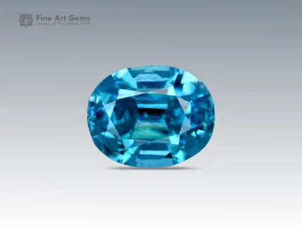 Natural 4.55 carat zircon gemstone with oval cut from Cambodia, perfect for gemstone pendants, jewelry rings, and gemstone collections