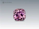 4.7 carat cushion-cut pink topaz gemstone with vivid blush-pink color from Pakistan.
