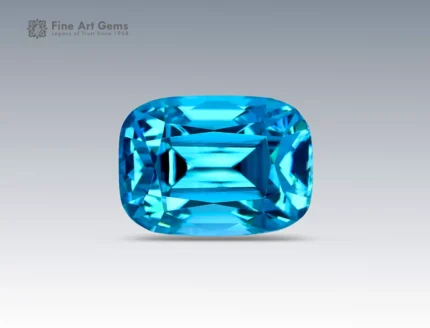 Natural 5.3 carat zircon gemstone with cushion cut from Cambodia, perfect for gemstone pendants, jewelry rings, and gemstone collections