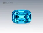 Natural 5.3 carat zircon gemstone with cushion cut from Cambodia, perfect for gemstone pendants, jewelry rings, and gemstone collections