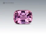 Natural 5.9 carat cushion-cut pink topaz gemstone from Pakistan with brilliant sparkle