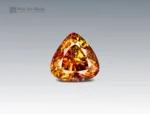 6.3 carat sphene titanite gemstone in pear cut from Pakistan