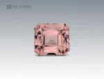 9.35 carat pink morganite gemstone in scissors cut from Nigeria
