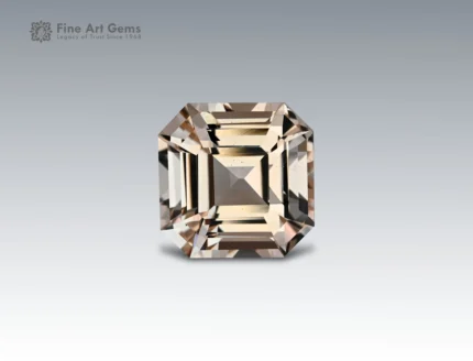 9.70 carat topaz gemstone in asscher cut from Pakistan