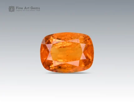 90 cent clinohumite gemstone with cushion cut from Tajikistan, ideal for jewelry rings, pendants, and fine collections