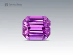 96.2 carat kunzite gemstone with emerald cut from Afghanistan, perfect for rings, pendants, and fine jewelry collections