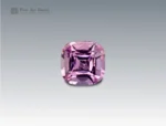 Brilliant 1.5 carat pink topaz with cushion cut from Pakistan, radiating soft pastel-pink tones with lively brilliance and fine clarity.