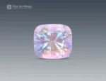 A cushion cut 13.35 carat Moonstone from Madagascar, showing soft pastel hues and iridescent glow, perfect for rings and pendants.