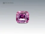 Brilliant 2.95 carat cushion-cut pink topaz from Pakistan, showcasing vivid rosy-pink hues, exceptional clarity, and sparkling brilliance.