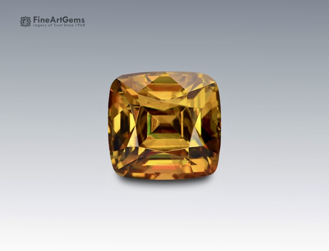 03 Carats Beautiful Yellow Sphene Natural Gemstone