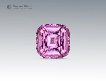 5.35 carat pink topaz cushion cut gemstone from Pakistan