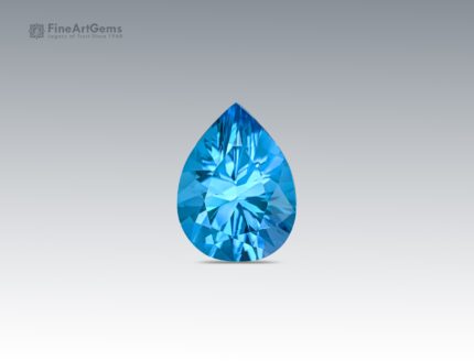 18.35 Carats Pear Shape Blue Topaz from Brazil