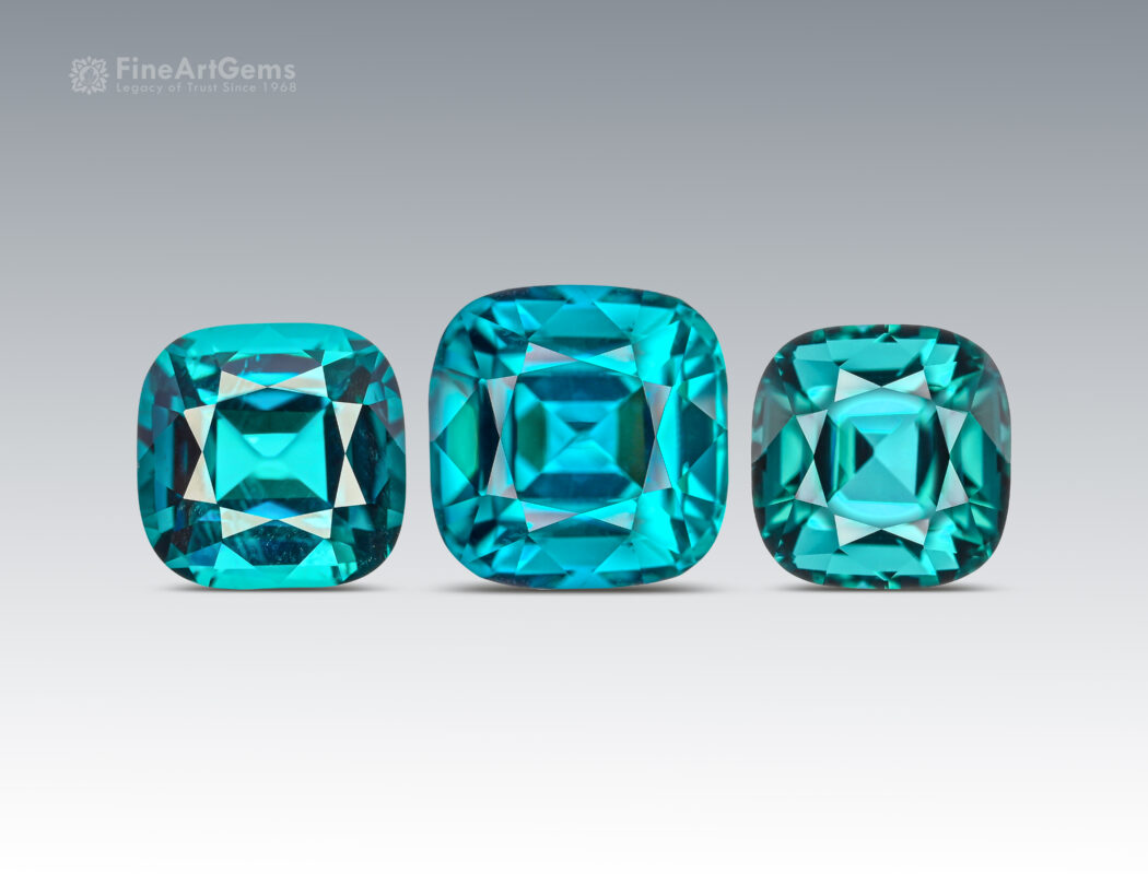 12.50 Carats Indicolite Tourmaline Pair from Afghanistan