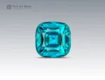 12.50 carat indicolite tourmaline Set with cushion cut - afghanistan. perfect for necklace available for sale.