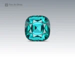 12.50 carat indicolite tourmaline Set with cushion cut - afghanistan. perfect for necklace available for sale.