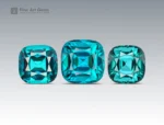 12.50 carat indicolite tourmaline Set with cushion cut - afghanistan. perfect for necklace available for sale.