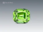 6.65 carat ludwigite Included Peridot with cushion cut - pakistan. perfect for jewelry, pandent and gifts.