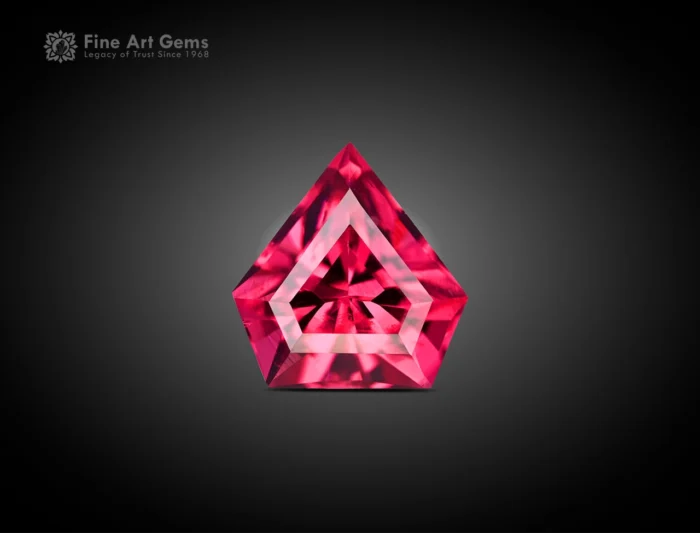 1.05 carat rhodolite garnet with fancy cut - africa. perfect for jewelry, necklace, pendant, and ring for sale.
