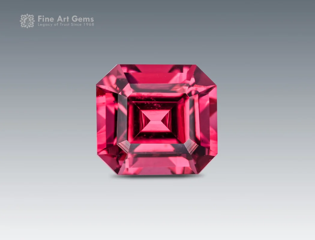 1.85 arat rhodolite garnet with emerald Cut - Africa. perfect for jewelry,pendent, and ring.