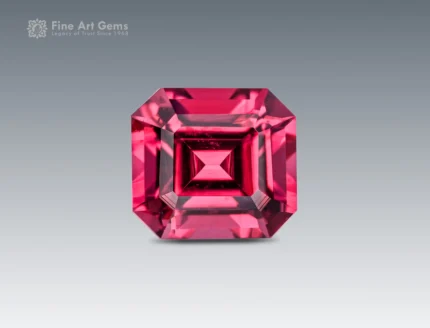 1.85 arat rhodolite garnet with emerald Cut - Africa. perfect for jewelry,pendent, and ring.