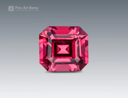 1.85 arat rhodolite garnet with emerald Cut - Africa. perfect for jewelry,pendent, and ring.