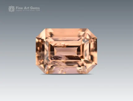 11.85 carats topaz gemstone with lovely emerald cut from Pakistan for sale.