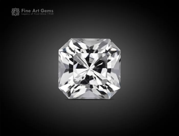 13.45-Carats quartz with an Asscher cut for sale, making it perfect for collectors or fine jewelry.