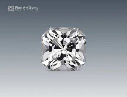 13.45-Carats quartz with an Asscher cut for sale, making it perfect for collectors or fine jewelry.