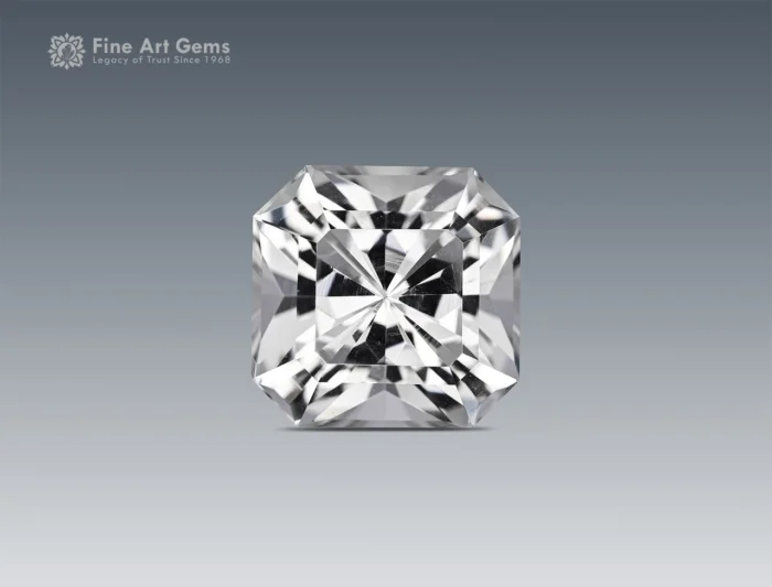 13.45-Carats quartz with an Asscher cut for sale, making it perfect for collectors or fine jewelry.