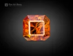 2.60 Carat sphene (titanite) with asscher cut - pakistan. perfect for jewelry, necklace, pendant, and ring. for sale.