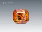2.60 Carat sphene (titanite) with asscher cut - pakistan. perfect for jewelry, necklace, pendant, and ring. for sale.