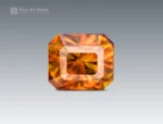 3.25 carat sphene (titanite) with emerald cut - pakistan. perfect for jewelry, necklace, pendant, and ring. for sale.