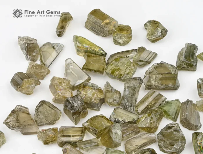 38 g rough zoisite crystals for sale, best for cutting gemstones and jewelry.