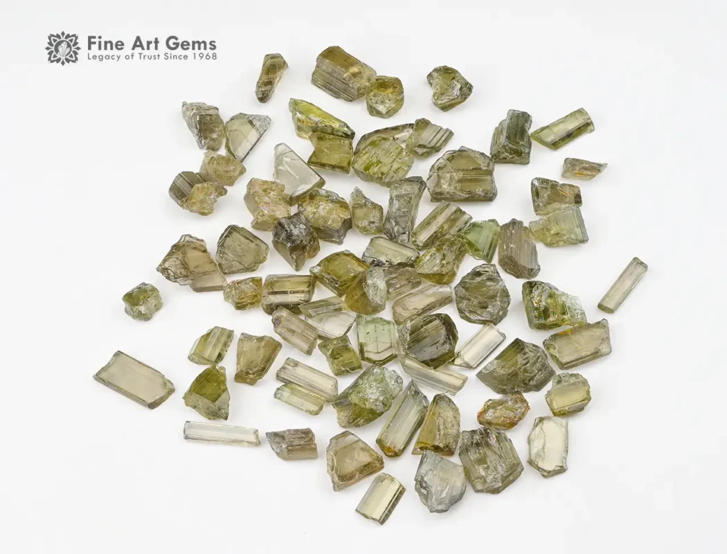 38 g rough zoisite crystals for sale, best for cutting gemstones and jewelry.