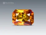 4.35 carat sphene (titanite) with radiant cut - pakistan. perfect for jewelry, necklace, pendant, and ring. for sale.