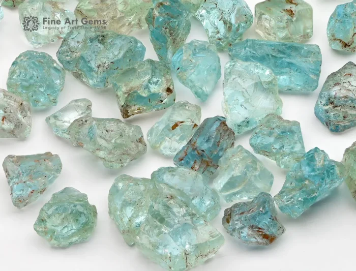 53 g rough aquamarine lot, ideal for crystal lovers and gem cutters.