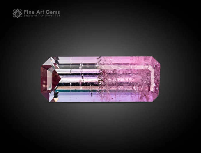 A 4.80 carat tourmaline with an emerald cut for sale makes it perfect for jewelry or any gem collection.