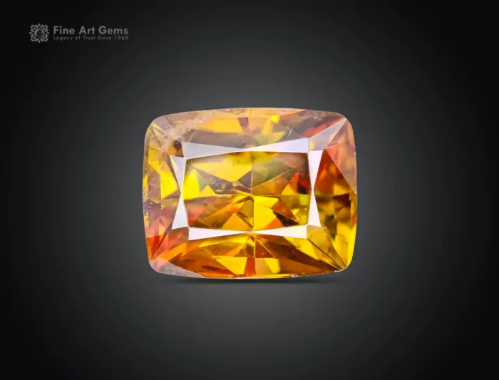 Sphene Titanite-with-Cushion-Cut-Pakistan