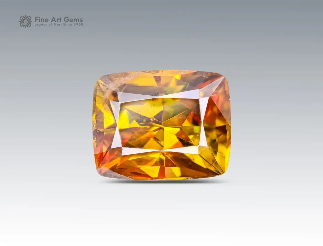 Sphene Titanite-with-Cushion-Cut-Pakistan