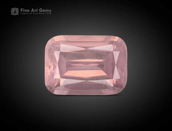 rose quartz with cushion cut - afghanistan. for sale.