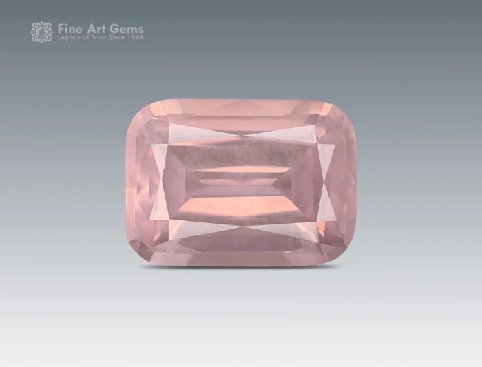 rose quartz with cushion cut - afghanistan. for sale.
